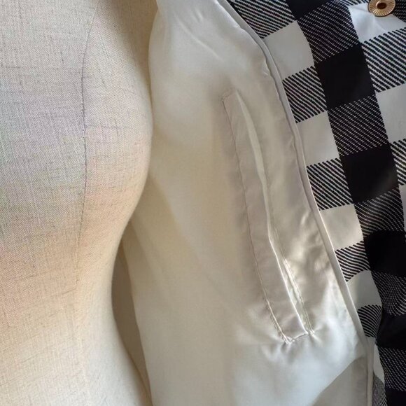 Kate Spade Gingham Quilted Coat - Picture 8 of 9